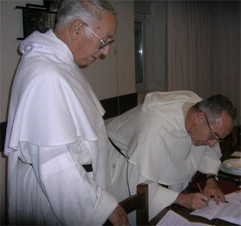 Toma de posesión del nuevo prior del Convento de S