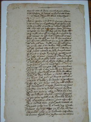 Donación de un manuscrito al Real Convento de Pred